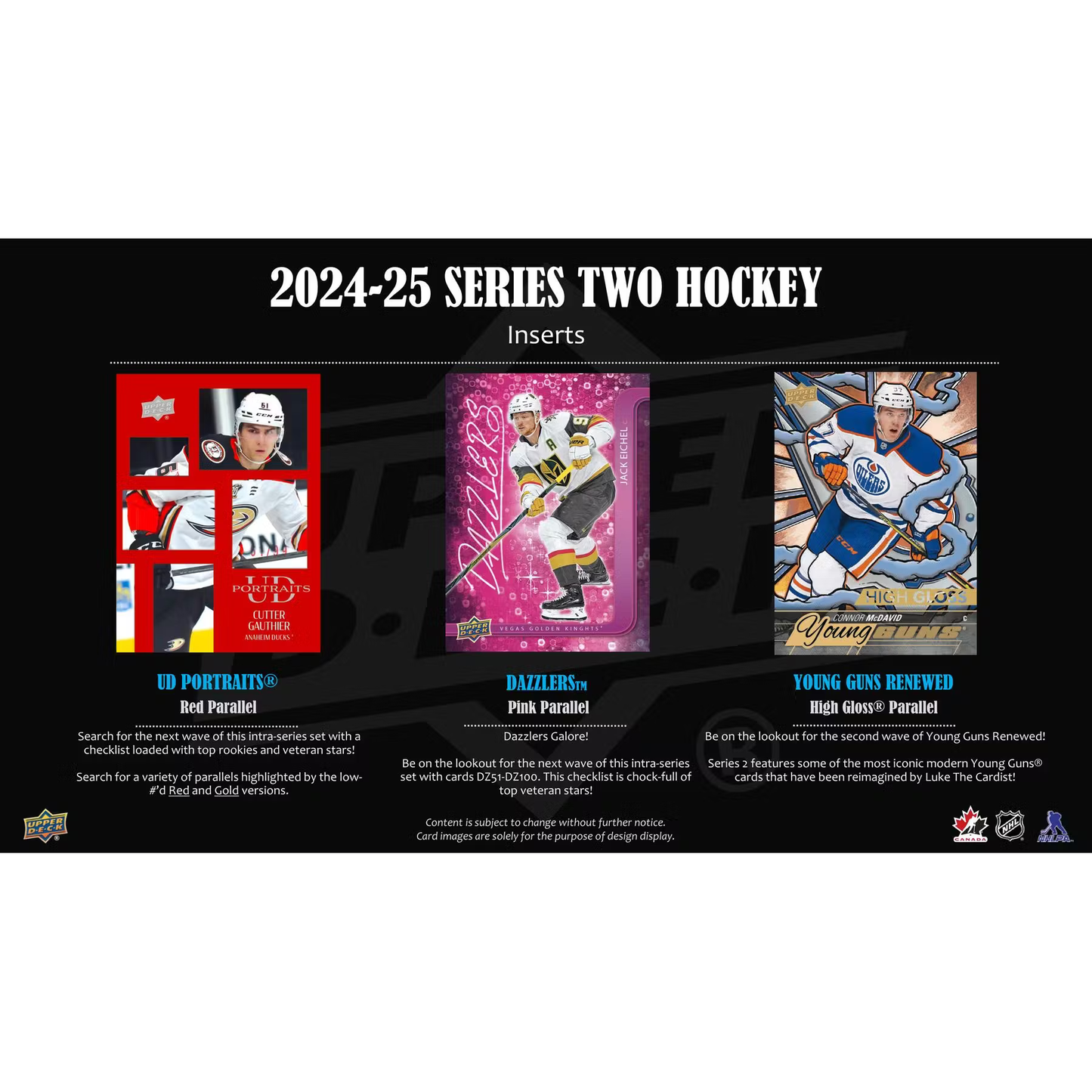 2024-25 NHL Hockey Series 2 Hobby Pack - 12 Cards - Upper Deck
