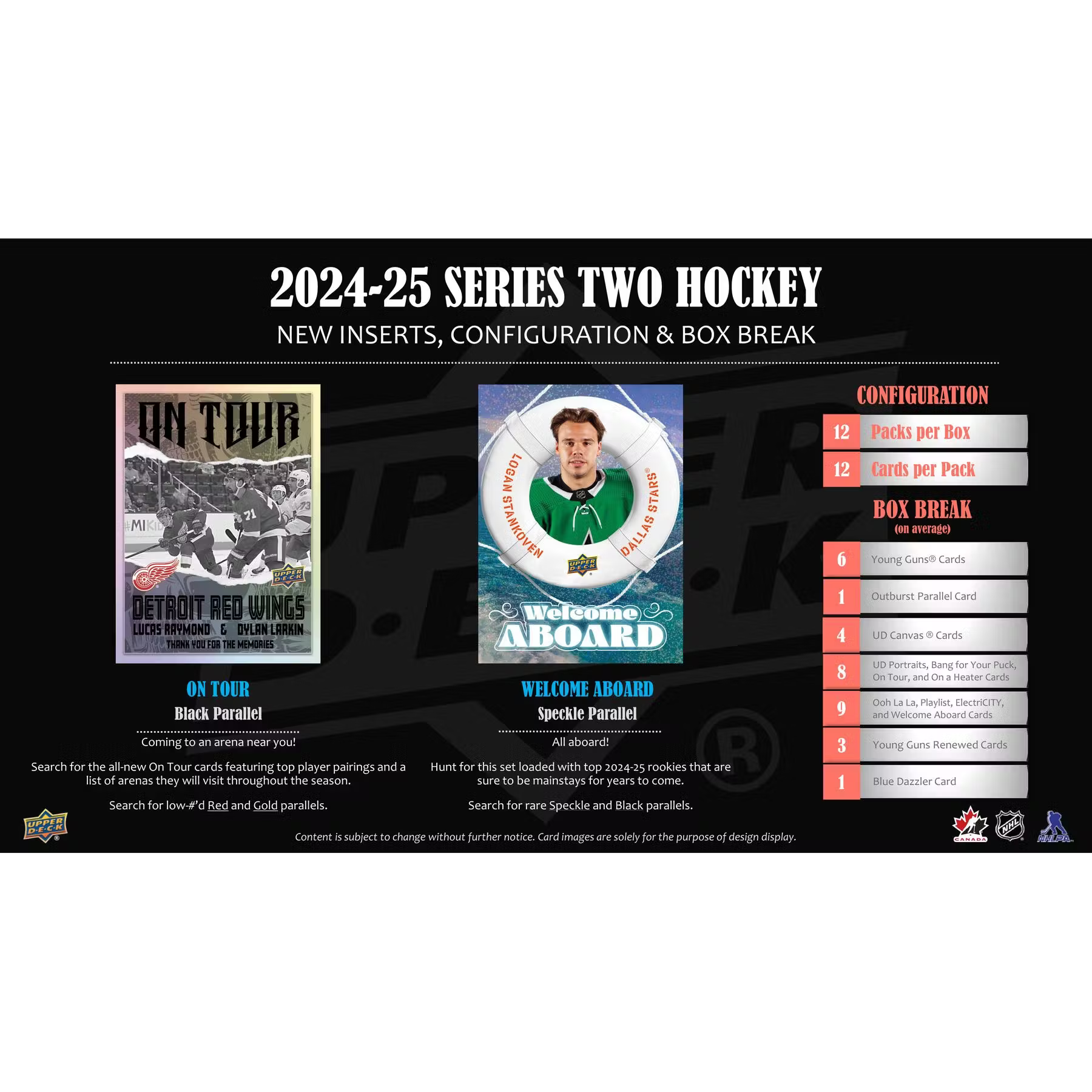 2024-25 NHL Hockey Series 2 Hobby Pack - 12 Cards - Upper Deck
