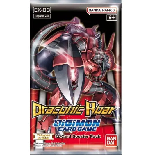 Digimon TCG Draconic Roar Booster Pack EX-03 - 12 Cards - Bandai Namco