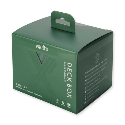 Vault X Sideloading TCG Deck Box - Exo-Tec - Metallic Green, Holds 100+ Cards!