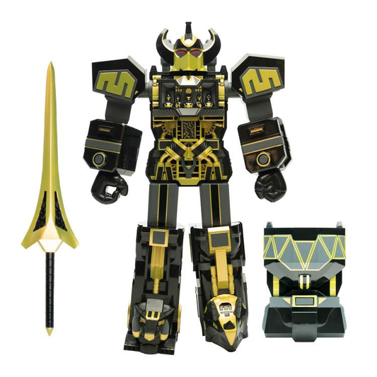 Mighty Morphin Power Rangers Megazord Black/Gold Action Figure - Super7 - Super Cyborg