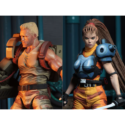 Alien vs Predator Dutch and Linn Arcade Game Ver. Action Figure 2-Pack - NECA