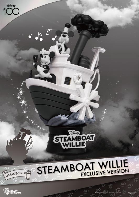 Disney D-Stage DS-017EX Steamboat Willie (Exclusive Ver.) Statue - Beast Kingdom - (Mickey Mouse)