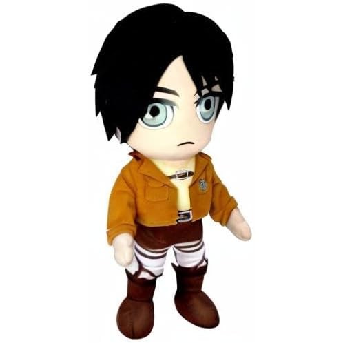 Attack on Titan Eren Yeager Stuffed Plush Anime Doll Large 18" - Great Eastern Entertainment