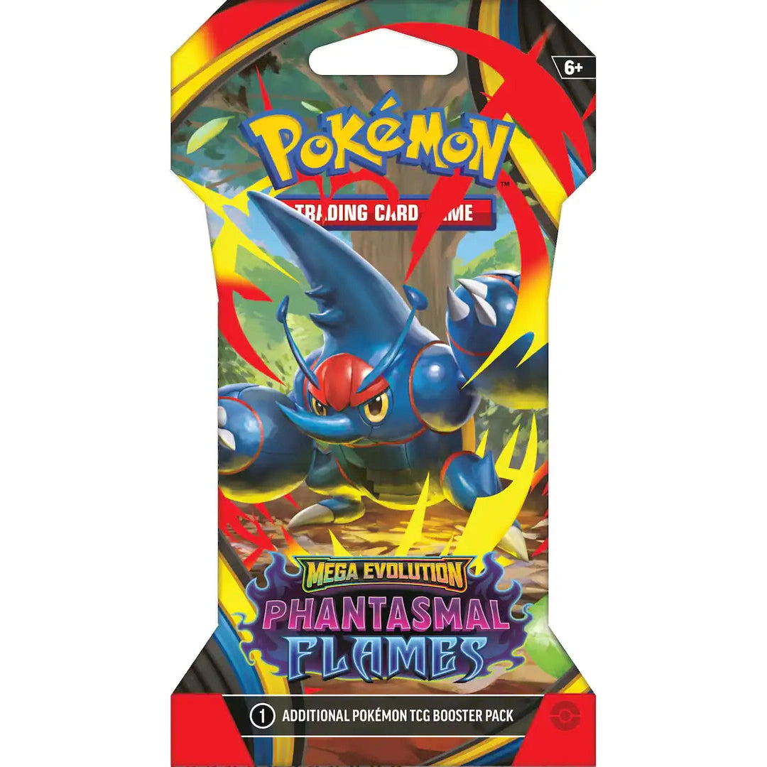 PokPhantasmal Flames Sleeved Booster Pack - 10 Cards, Ages 6+