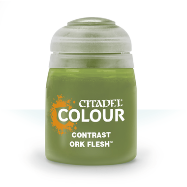 Citadel Colour: Contrast Ork Flesh - Warhammer Model Paint, 18ml Pot - Games Workshop
