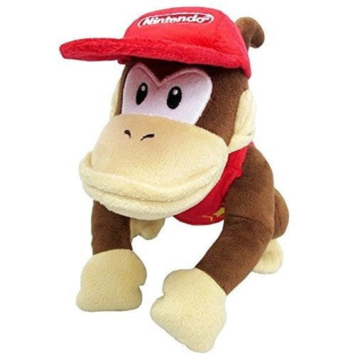 Donkey Kong Country Diddy Kong 9" Stuffed Plush - Little Buddy - Super Mario All Star Collection
