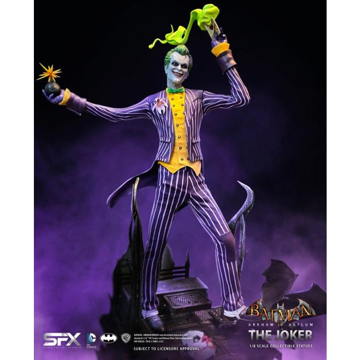 Batman: Arkham Asylum The Joker 1/8 Scale Polystone Statue Figure - Silver Fox Collectibles - Limited Edition of only 500!