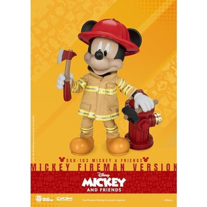 Mickey and Friends Mickey Mouse Fireman Action Figure - Disney, Beast Kingdom - Dynamic 8ction Heroes DAH-103