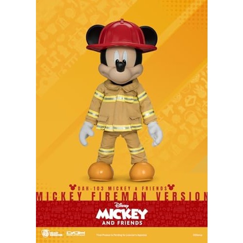 Mickey and Friends Mickey Mouse Fireman Action Figure - Disney, Beast Kingdom - Dynamic 8ction Heroes DAH-103