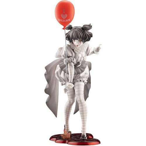 IT Pennywise Bishoujo Statue Monochrome Version