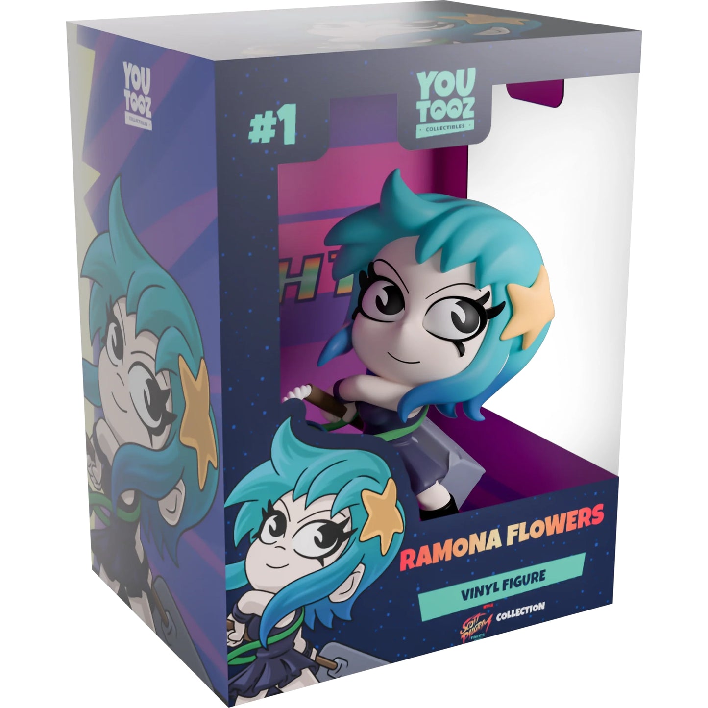 Scott Pilgrim Takes Off Ramona Flowers Vinyl Figure - Youtooz - Scott Pilgrim Takes Off Collection #1