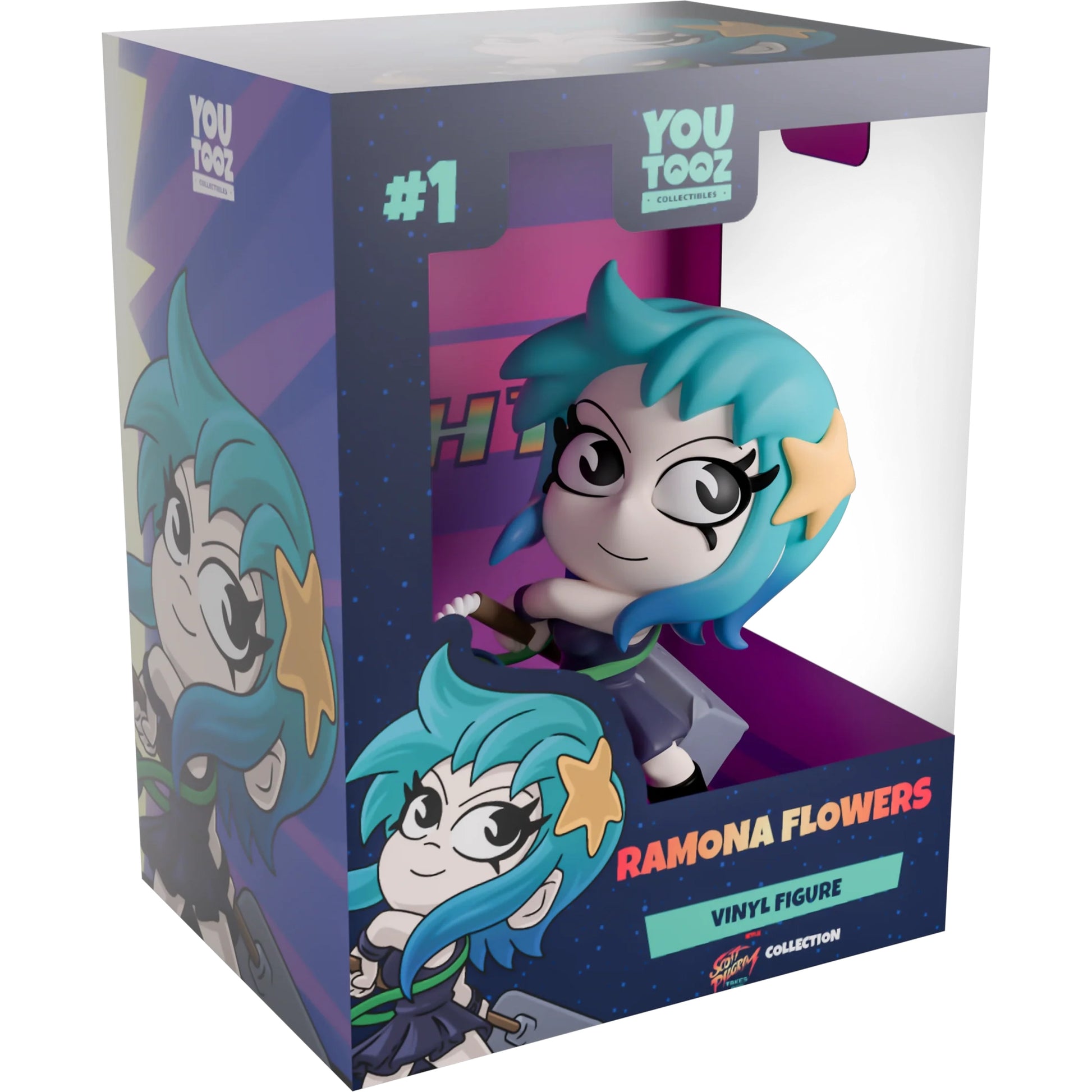 Scott Pilgrim Takes Off Ramona Flowers Vinyl Figure - Youtooz - Scott Pilgrim Takes Off Collection #1