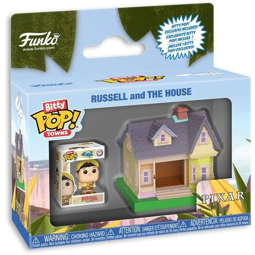 Disney Pixar Up Russell and The House Vinyl Figure Set - Funko - Bitty POP! Towns