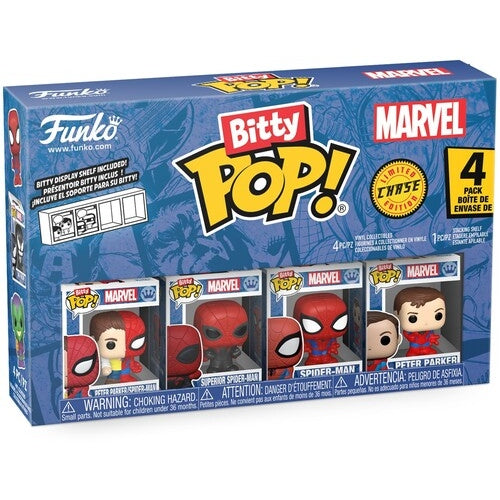 Marvel Spider-Man Series 4 Parker Split Vinyl Figure 4-Pack - Funko - Bitty POP!
