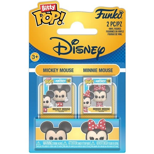 Mickey & Minnie Mouse Vinyl Mini Figure 2-Pack - Funko - Bitty POP! Disney #1187 & 1188