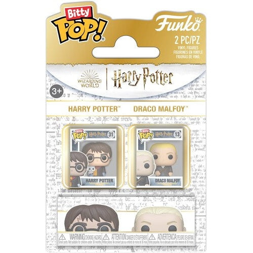 Harry Potter Harry & Draco Vinyl Mini Figure 2-Pack - Funko - Bitty POP! #13 & 31