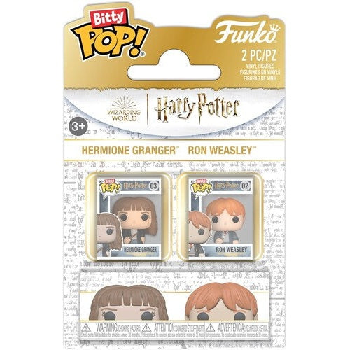 Harry Potter Ron & Hermione Vinyl Mini Figure 2-Pack - Funko - Bitty POP! #02 & 03