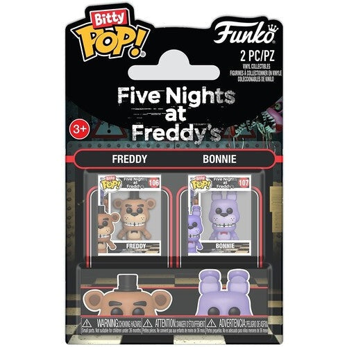 Five Nights at Freddy's Freddy & Bonnie - Vinyl Mini Figure 2-Pack - Funko Bitty POP! #106 & 107