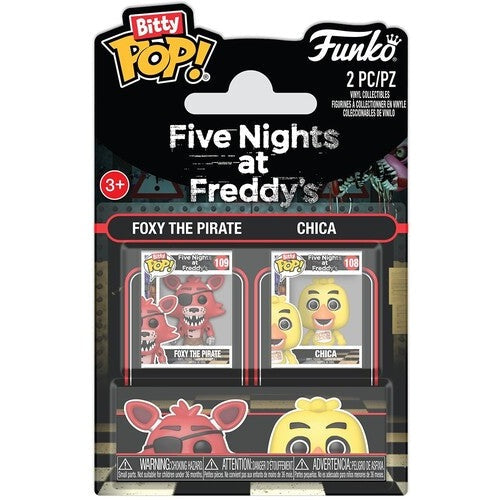 Five Nights at Freddy's Foxy the Pirate & Chica - Mini Vinyl Figure 2-Pack - Funko Bitty POP! #108 & 109