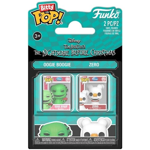 The Nightmare Before Christmas Oogie & Zero Vinyl Mini Figure 2-Pack - Funko - Bitty POP! Disney #39 & 71