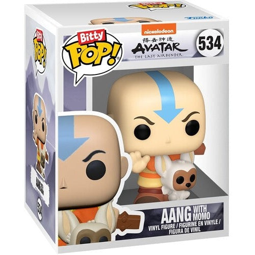 Avatar: The Last Airbender Aang with Momo & Appa Vinyl Mini Figure 2-Pack - Funko - Bitty POP! #534 & 540