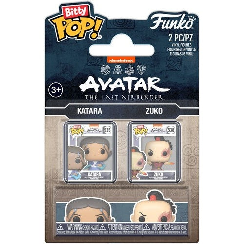 Avatar: The Last Airbender Katara & Zuko Vinyl Mini Figure 2-Pack - Funko - Bitty POP! Nickelodeon #535 & 538