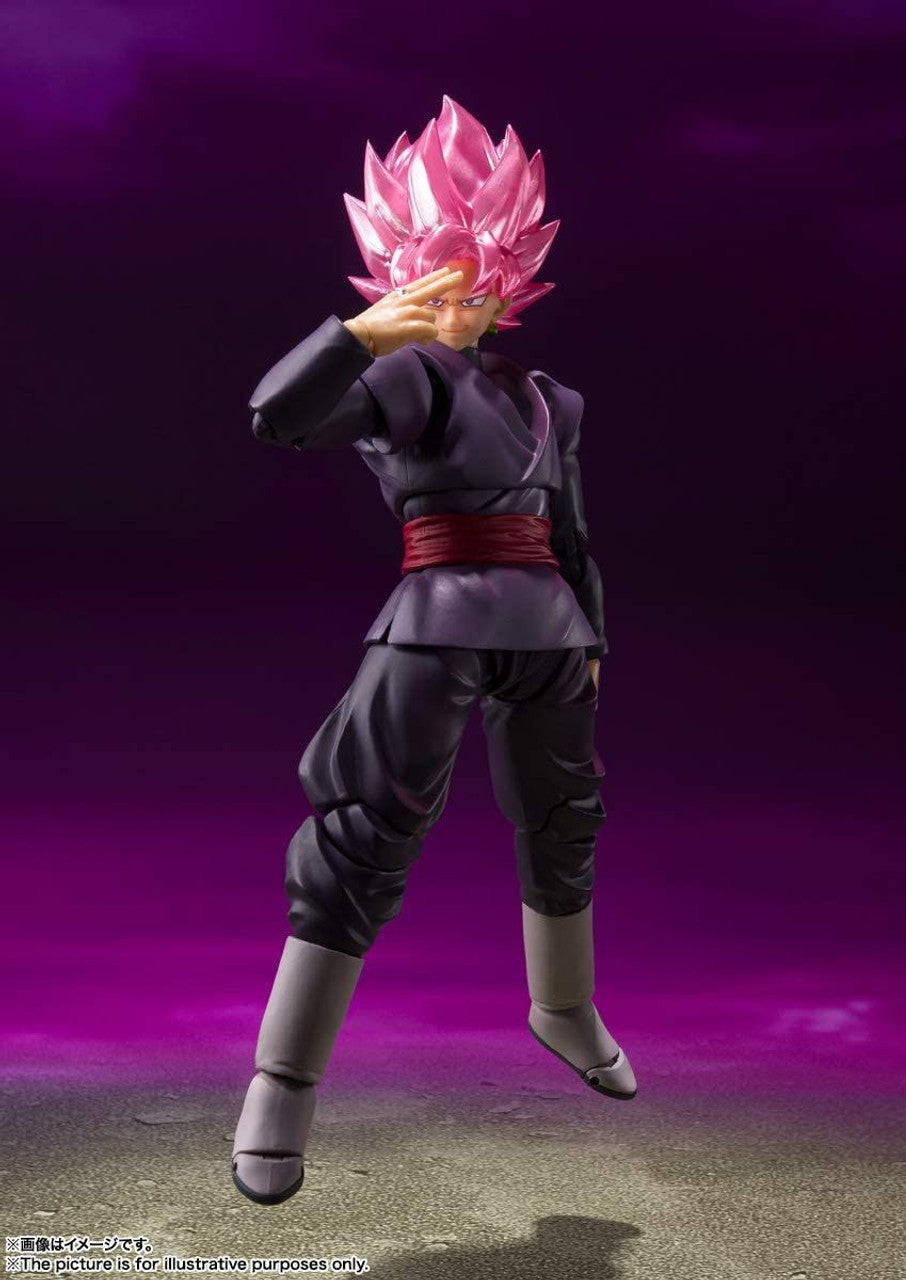 Dragon Ball Super S.H.Figuarts Goku Black Super Saiyan Rose Action Figure (Reissue)