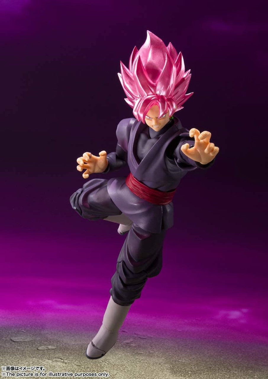 Dragon Ball Super S.H.Figuarts Goku Black Super Saiyan Rose Action Figure (Reissue)