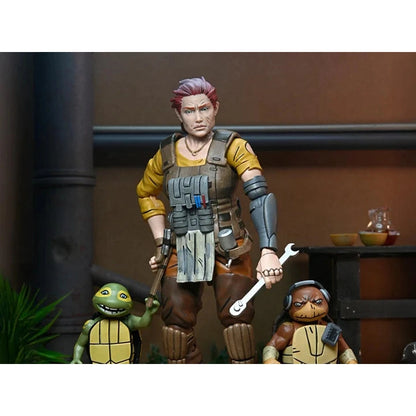 Teenage Mutant Ninja Turtles: The Last Ronin The Lost Years Grammy April with Baby Yi & Moja Action Figure Set - NECA