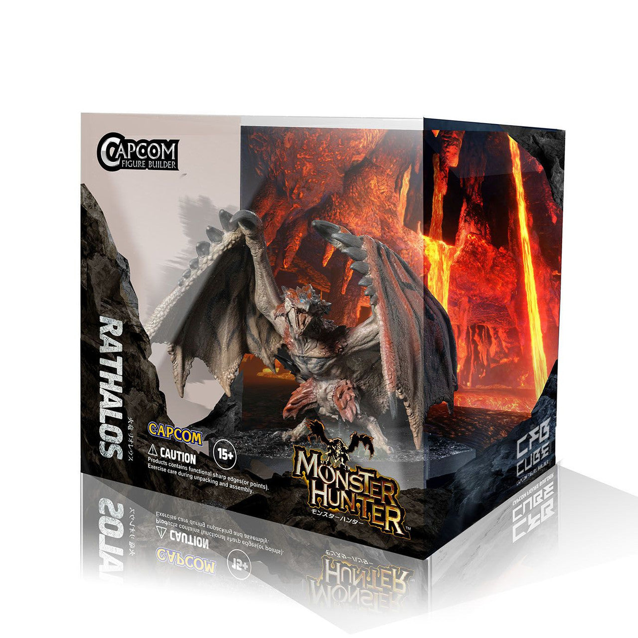 Monster Hunter Fire Wyvern Rathalos Statue Figure - Capcom - CFB: Cube Figure Builder