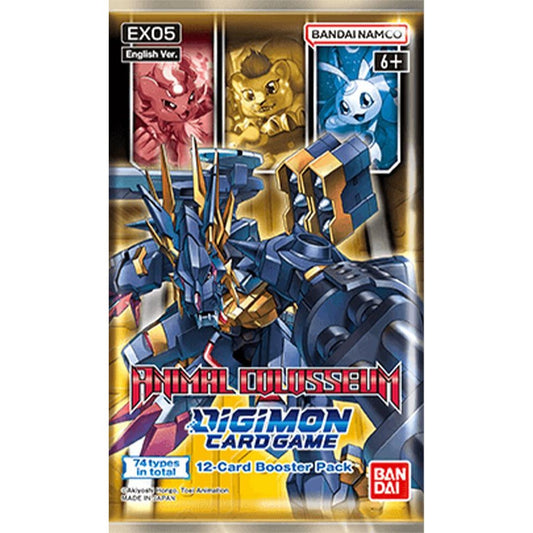 Digimon TCG Animal Colosseum Booster Pack EX05 - 12 Cards - Bandai Namco