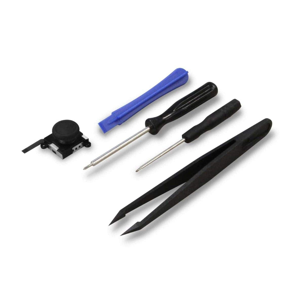 Switch Joy-Con Analog Stick Repair Kit with Tools Black - RepairBox