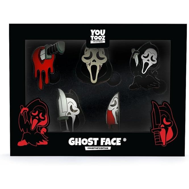 Ghost Face Enamel Pin Set - Youtooz - 5 Pins in Collector's Gift Box!