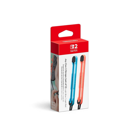 Joy-Con 2 Straps - Nintendo Switch 2 - Set of 2, Light Blue / Light Red