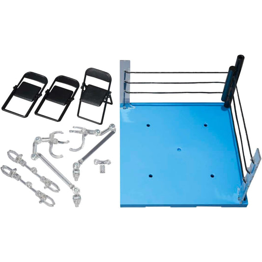 Tamashii Stage Act Ring Neutral Corner & Folding Chair Set - Bandai Spirits - S.H.Figuarts Compatible
