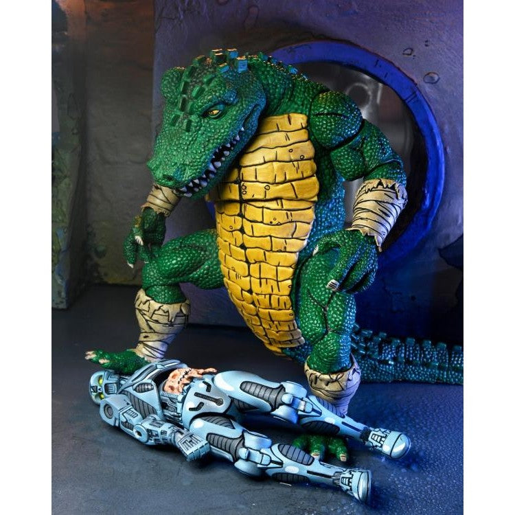 Teenage Mutant Ninja Turtles Leatherhead Deluxe Action Figure - NECA - Mirage Comics
