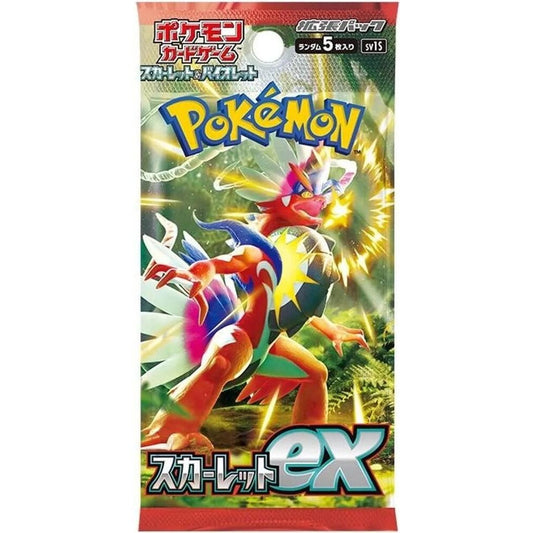Pokemon TCG Scarlet ex Booster Pack - 5 Cards, Japanese