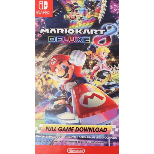 Mario Kart 8 Deluxe Nintendo Switch Full Game Download Code Card