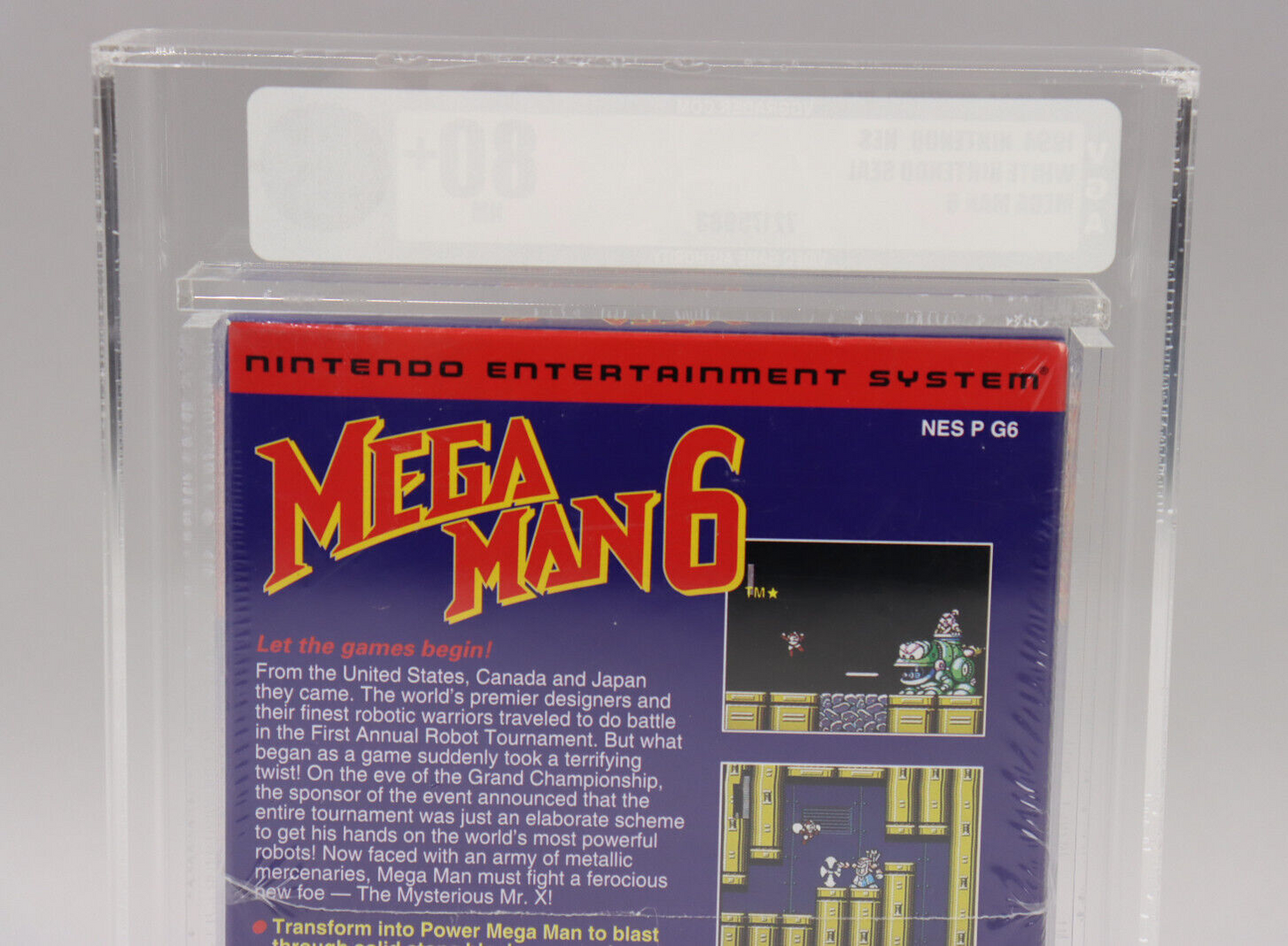 Mega Man 6 Nintendo NES 1994 Capcom New Factory Sealed VGA Graded 80+ NM