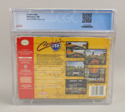 Cruis'n USA Nintendo N64 1998 Natsume CIB Complete in Box CGC Graded 8.0