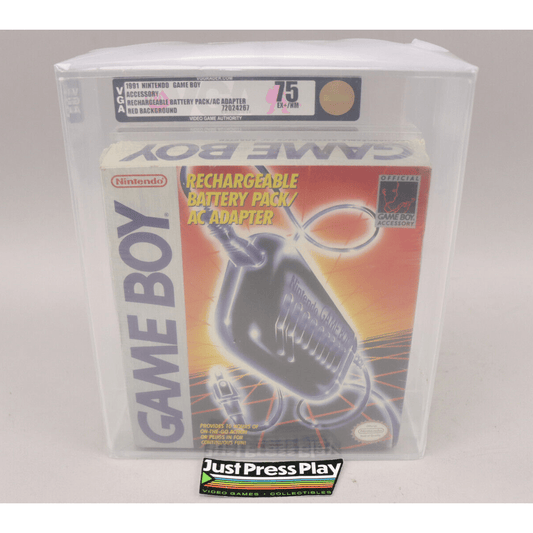 Nintendo Game Boy GB Battery Pack/AC Adapter Ex. Rare Fact. Sealed VGA 75 EX+/NM