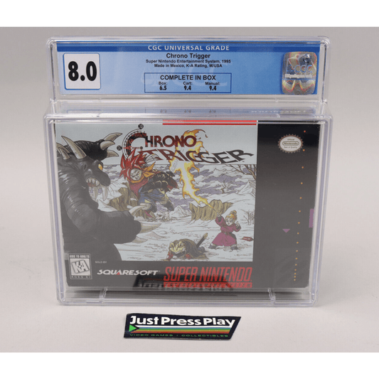 Chrono Trigger Super Nintendo SNES 1995 Squaresoft CIB Complete CGC Graded 8.0