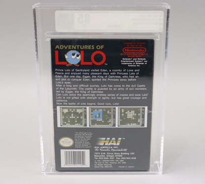 Adventures of Lolo Nintendo NES 1989 Hal New Factory Sealed VGA Graded 85 NM+