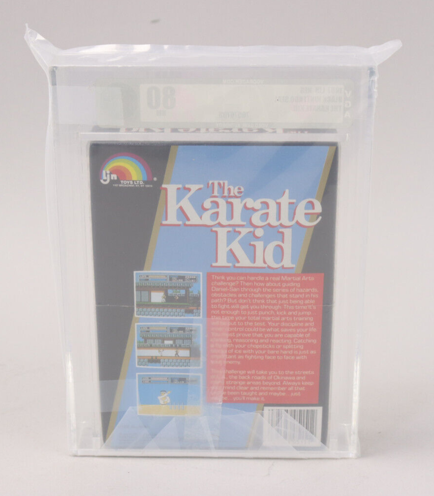 The Karate Kid Nintendo NES 1987 LJN New Factory Sealed VGA Graded 80 NM