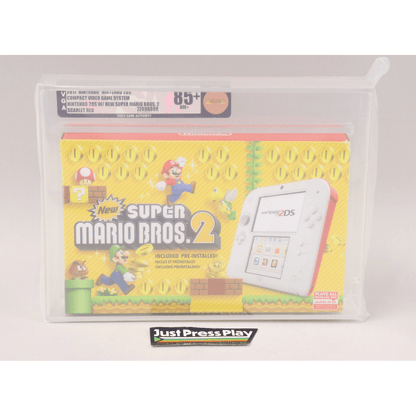 Nintendo 2DS New Super Mario Bros. 2 Scarlet Red System NIB VGA Graded 85+ NM+