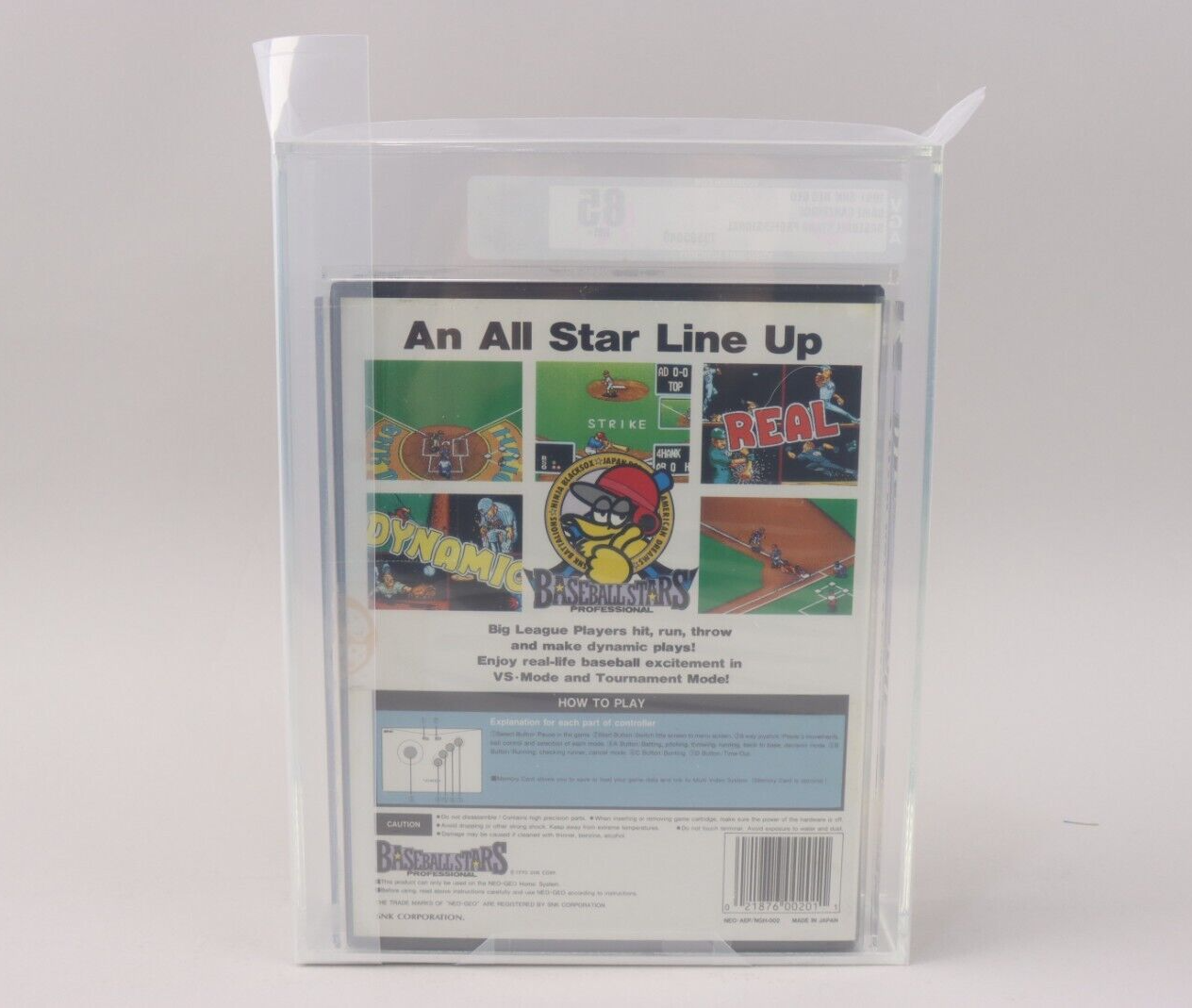 Baseball Stars Professional SNK Neo Geo New Factory Sealed VGA Graded 85 NM+