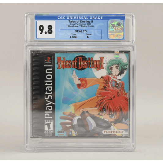 Tales of Destiny II 2 Sony PlayStation PS1 PSX Black Label New Sealed CGC 9.8 A+