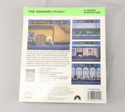 The Addams Family NEC TurboGrafx-CD TG16 1991 New Factory Sealed w/Box Protector