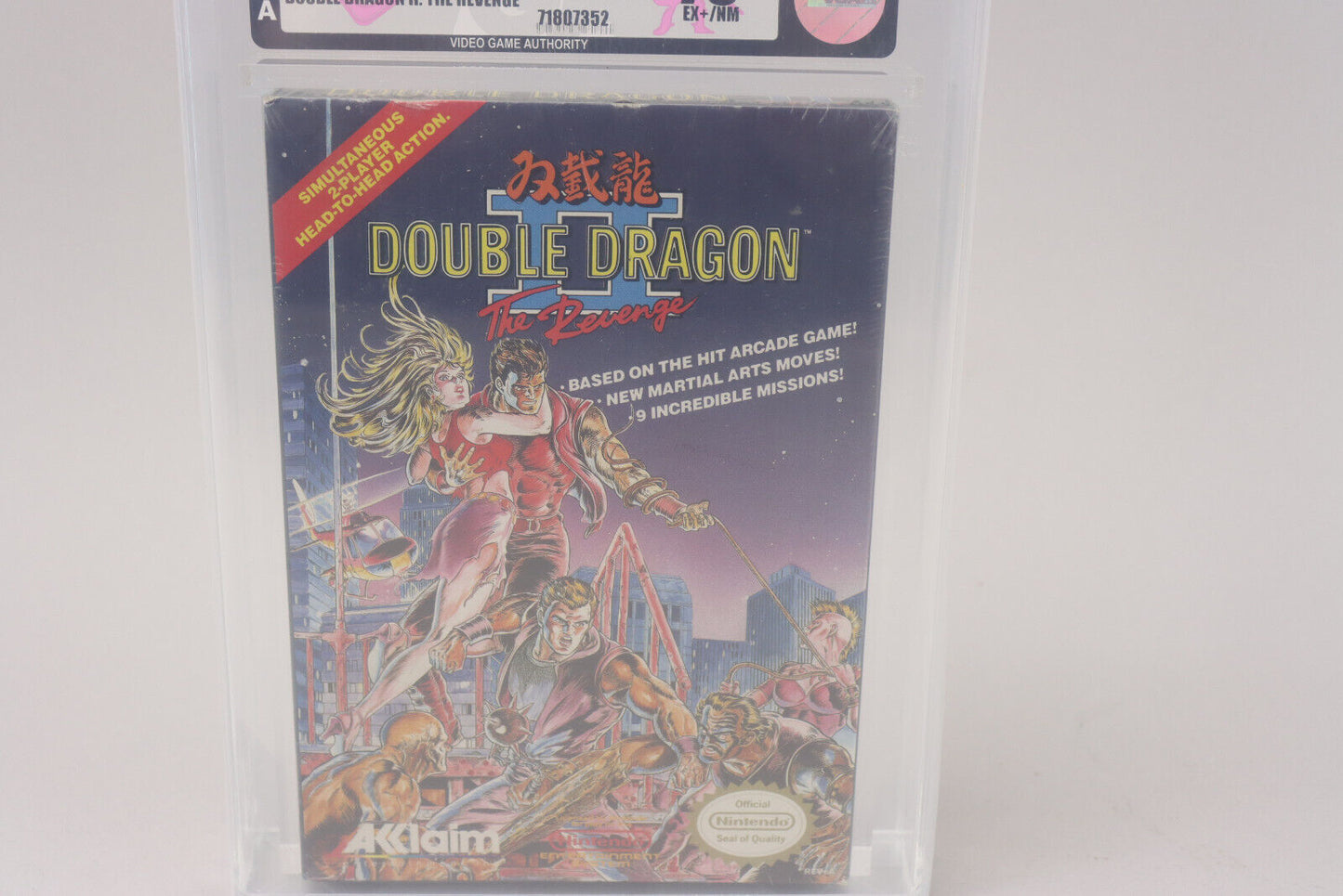 Double Dragon II: The Revenge Nintendo NES 1990 Acclaim Sealed VGA 75+ EX+/NM